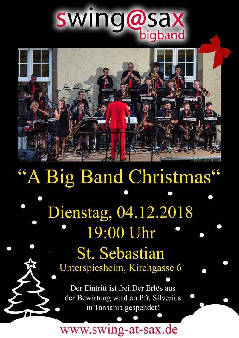A Big Band Christmas - das Weihnachtskonzert der swing@sax Big Band!